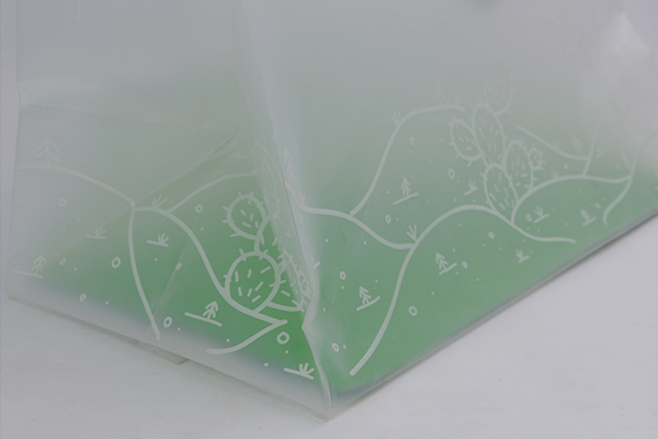 PO磨砂手提服裝膠袋