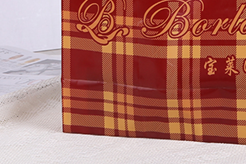 紅色PO手提購物服裝袋