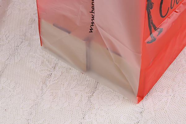 紅色PO手提購物膠袋